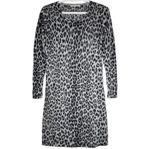 Gerard Darel Leopard Print Knitted 100% Wool Dress size 1